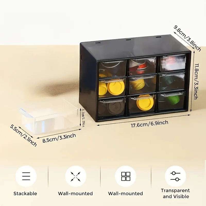 Kerviq Bureau-Ladebox - Compacte Opberger voor Bureauaccessoires